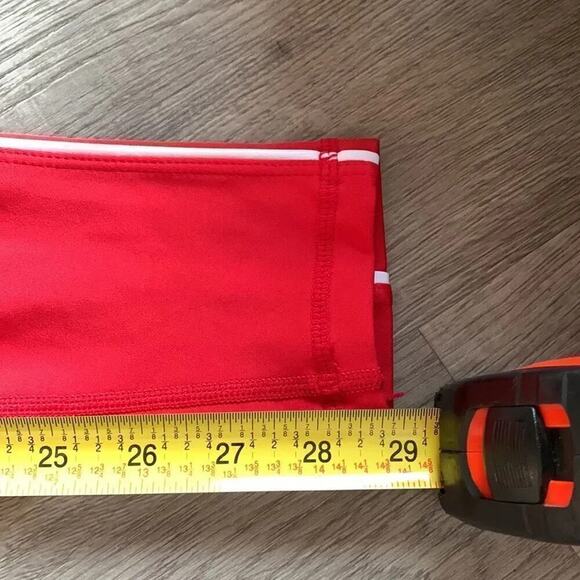 Zyia Active Red Logo Side Stripes Light & Tight High-Rise Leggings Size 4 - Picture 6 of 6